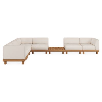 Monocle Outdoor Modular 7-Piece Sofa Set with Coffee Table