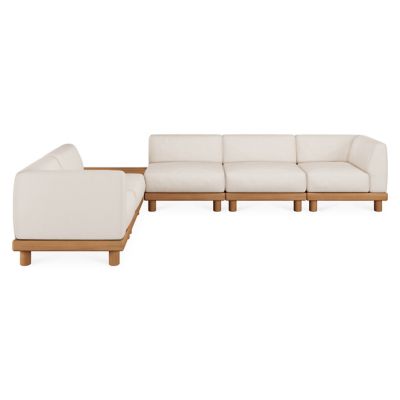 Monocle Outdoor Modular 6-Piece Sofa Set with Coffee Table