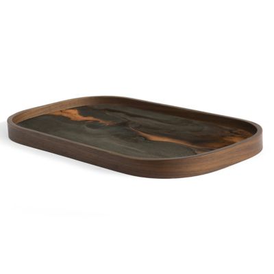 Organic Rectangular Glass Tray