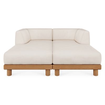 Monocle Outdoor Modular Daybed Sofa, Set of 2
