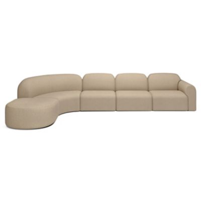 Bulky Modular 5 Piece Sectional Sofa