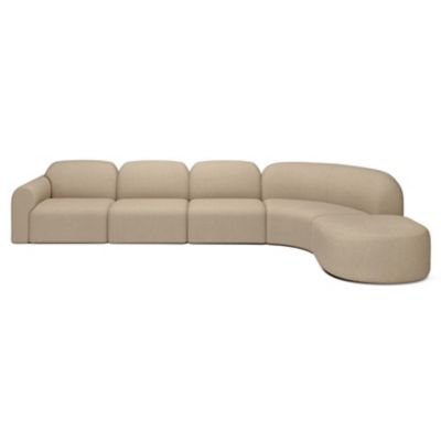 Bulky Modular 5 Piece Sectional Sofa