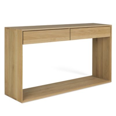 Oak Nordic Console - 2 Drawers