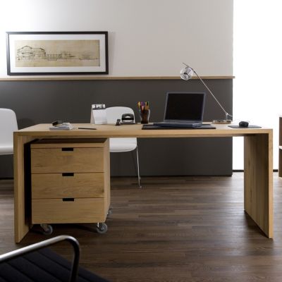 Oak u store desk