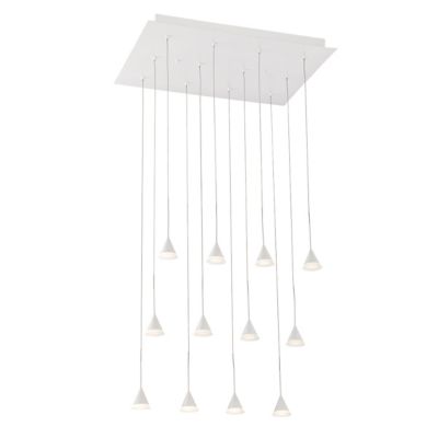 Battipaglia Rectangular LED Multi-Light Pendant Light