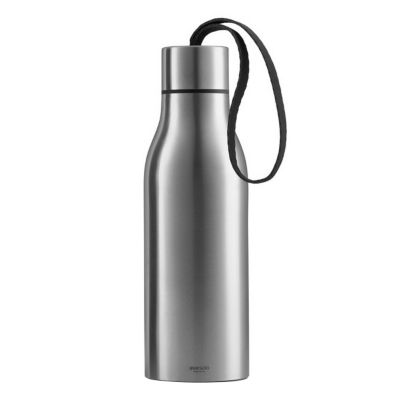 white thermo flask