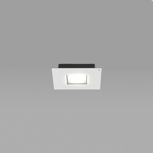 Quarter 1-Light LED Wall/Flushmount (White) - OPEN BOX