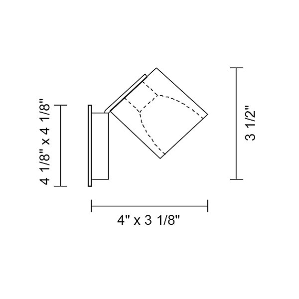 Cubetto Adjustable Wall / Flushmount