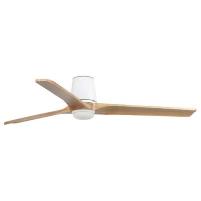 Heywood Tub Wood DC Flushmount Ceiling Fan