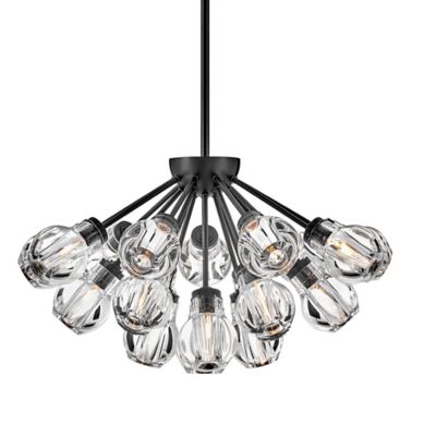 Elise Collection 18 Light Extra Large Brass & Crystal Chandelier