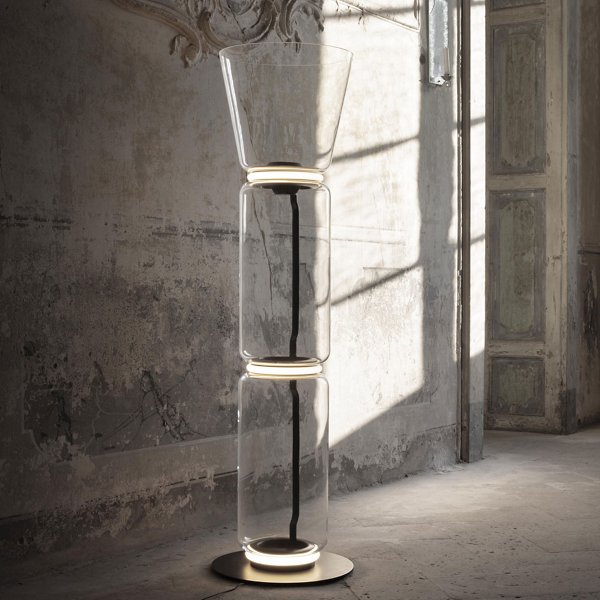 Noctambule High Cylinder and Cone LED Floor Lamp