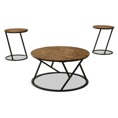 Chesterfield Coffee & Side Table, Set of 3