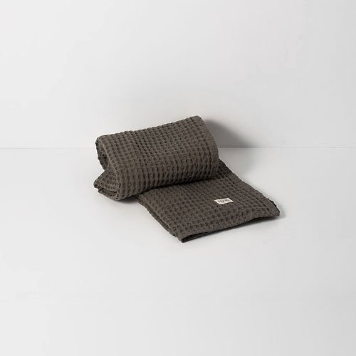 Organic Hand Towel by Ferm Living(Dark Grey)-OPEN BOX RETURN