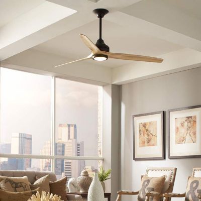 Shown in Dark Bronze body with Driftwood blade finish, LED, in use