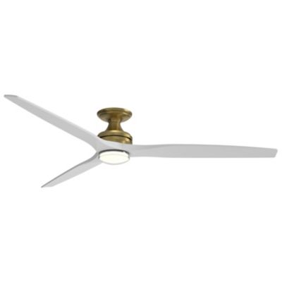 Spitfire DC Custom Smart Flushmount Indoor/Outdoor LED Ceiling Fan