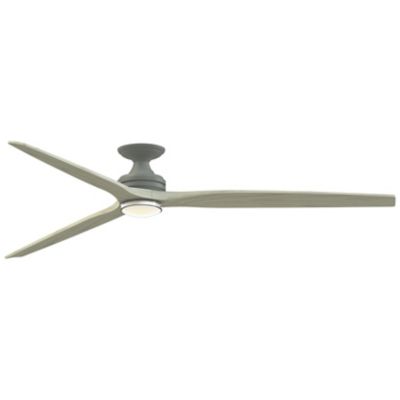 Spitfire DC Custom Smart Flushmount Indoor/Outdoor LED Ceiling Fan