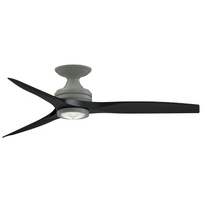 Spitfire DC Custom Smart Flushmount Indoor/Outdoor LED Ceiling Fan
