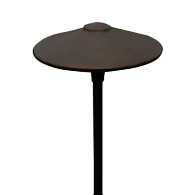 10 Inch Brass Panel LED China Hat Area Light