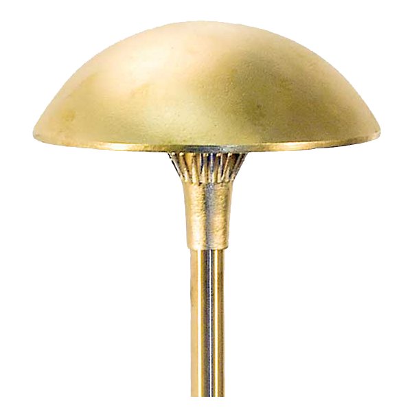 8 Inch Brass Panel LED Mushroom Area Light