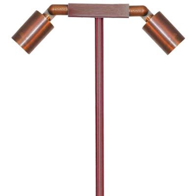 Brass Two Head Path Light