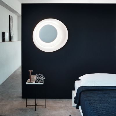 Shown in White finish, Large size, in use in bedroom