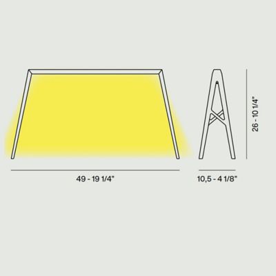 Lampe de table Bridge 1 LED Foscarini - or