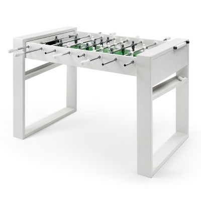 Red foosball soccer table made in Italy with 2 year warranty