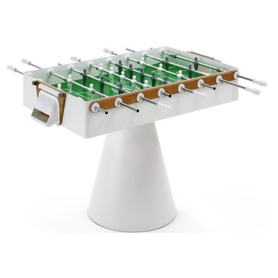 Red foosball soccer table made in Italy with 2 year warranty