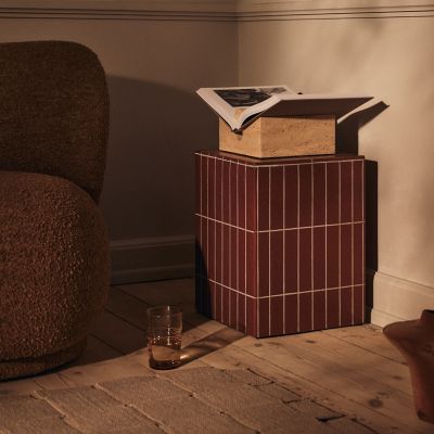Pillar Pedestal Side Table