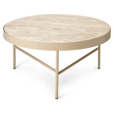 Travertine Side Table