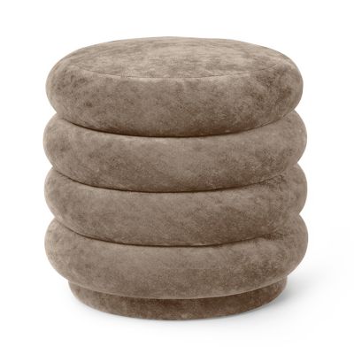 Faded Round Pouf