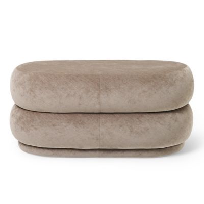 Faded Oval Pouf