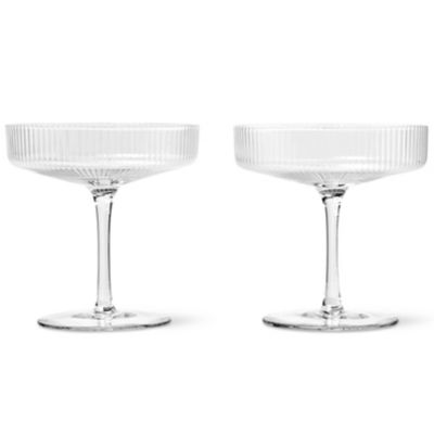 Ripple Champagne Saucers - Set of 2