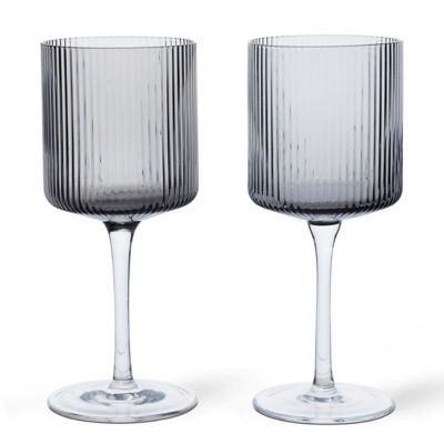 Ripple White Wine Glasses, Set of 2