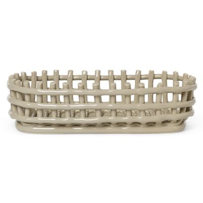 Ceramic Oval Basket