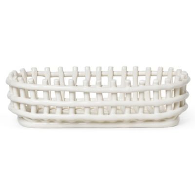 Ceramic Oval Basket