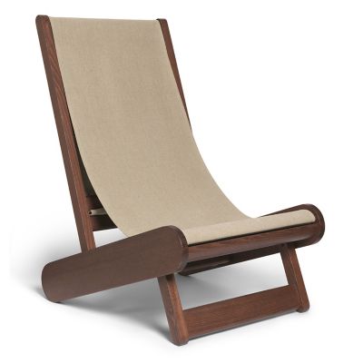 Hemi Lounge Chair (Dark Stained with Natural) - OPEN BOX