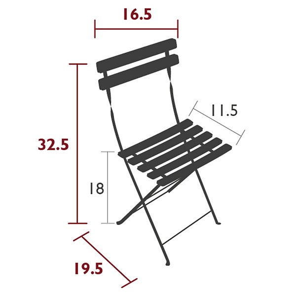 Bistro Folding Chair Set of 2