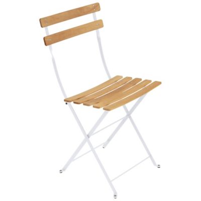 Bistro Folding Naturel Chair, Set of 2