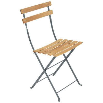 Bistro Folding Naturel Chair - Set of 2