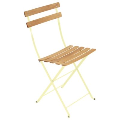 Bistro Folding Naturel Chair - Set of 2