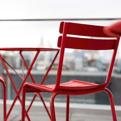Shown in Poppy Red Flat Satin color, in use