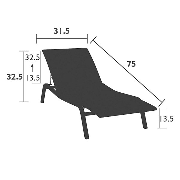 Alize Stereo Fabric OTF Sunlounger