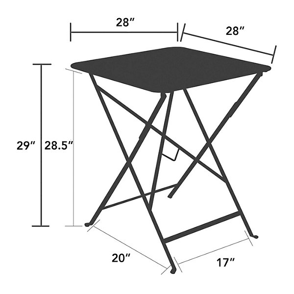 Bistro Square Folding Table