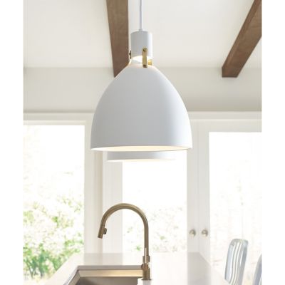 Visual Comfort Studio Huey Pendant Light in Satin Brass