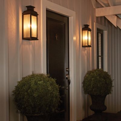 Pediment 2Light Outdoor Wall Sconce by Feiss at