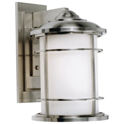 Lighthouse Wall Lantern (Brushed Steel/Large) - OPEN BOX