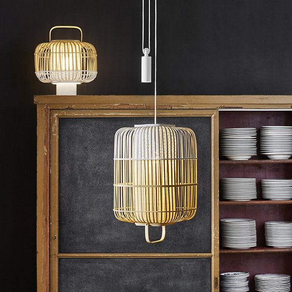 Bamboo Square Table Lamp