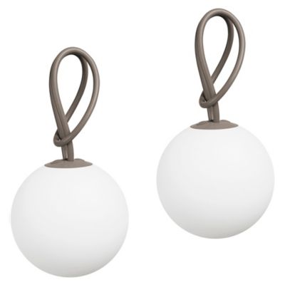 Bolleke Outdoor Hanging LED Pendant Set of 2(Taupe)-OPEN BOX