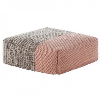 Mangas Square Plait Pouf